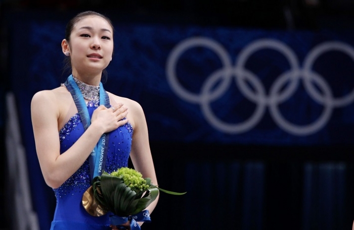 밴쿠버 동계올림픽에서 금메달을 목에 건 김연아. <제공=대한체육회>
