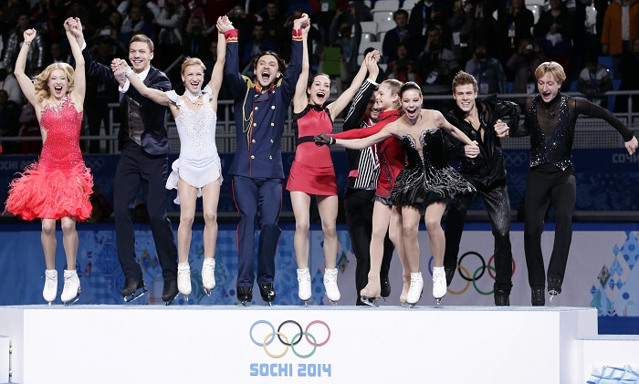 한국 피겨 대표팀이 2018 평창 동계올림픽 팀이벤트에 출전한다. 사진은 2014 소치 동계올림픽 팀이벤트 우승자 모습이다. <출처=ISU>