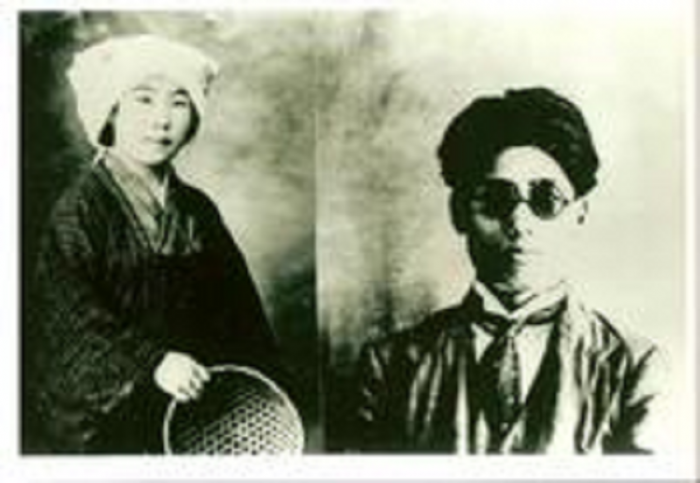 박열 의사(오른쪽)와 부인 가네코 후미코 여사..(박열의사기념관 제공)