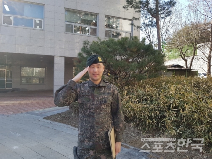 1월 8일 군복무를 마치고 민간인 신분으로 돌아온 김대현 프로 / KPGA 제공