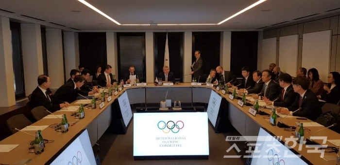 남과 북, IOC 삼자회담 / 스위스 로잔 대한체육회