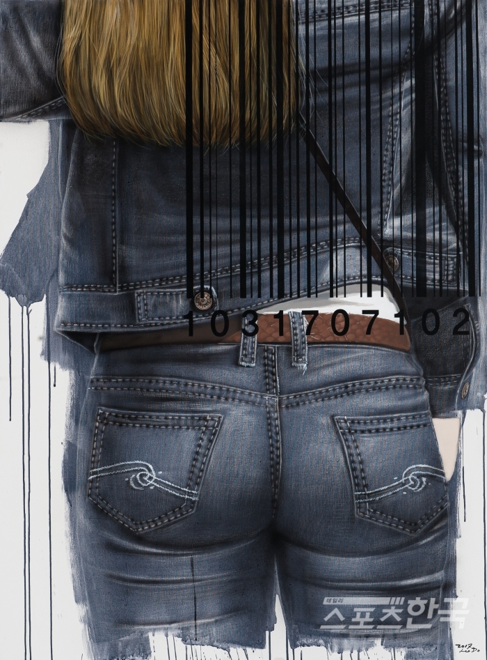 Jeans W 135x100cm Acrylic on canvas 2017