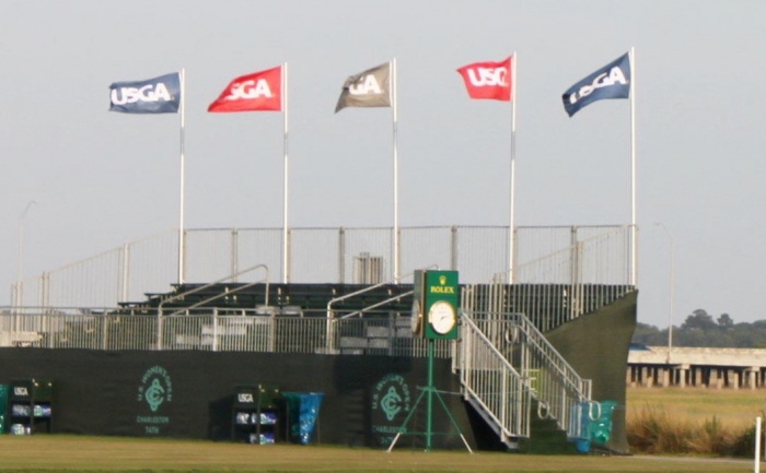 오는 30일(미국시간)부터 US여자오픈 골프선수대회가 열리는 미국 사우스캐롤라이나주 찰스턴의 컨트리클럽 오브 찰스턴에 US여자오픈 대회장의 USGA 깃발 / 사진 = 연합뉴스 제공