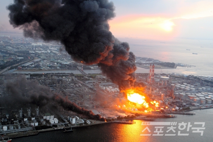 2011년 3월11일 동일본 대지진으로 야기된 폭발 사고 현장