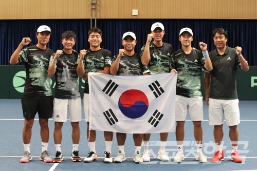 2019 데이비스컵 한국 대표팀 (사진 = 대한테니스협회 제공)