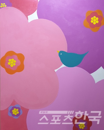 김인희, Flower. Acrylic on Canvas, 90.9x72.7cm, 2020