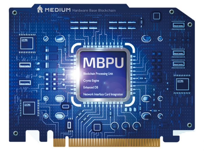 미디움의 블록체인 전용 하드웨어 정보처리 장치 ‘MBPU’