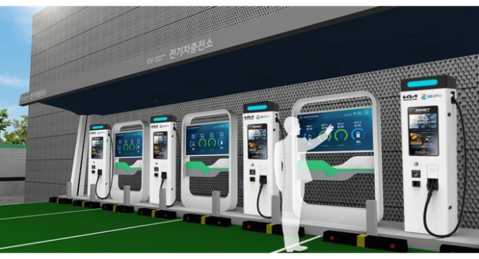 기아-GS칼텍스 협업으로 설치된 전기차 초급속 충전기 예상도
