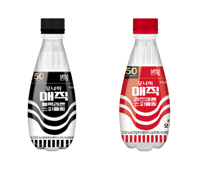 GS25와 모나미가 협업한 매직펜 스파클링 음료(GS 리테일)
