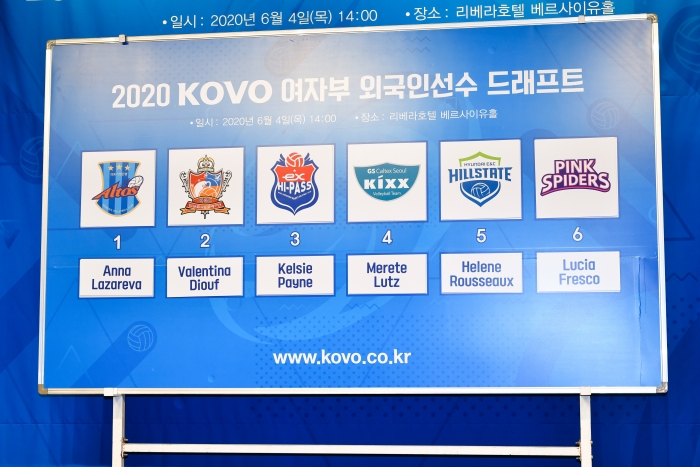 오는 28일 청담 리베라호텔 3층 베르사이유홀에서 2021 KOVO 여자부 외국인선수 드래프트가 실시된다. (사진=KOVO)