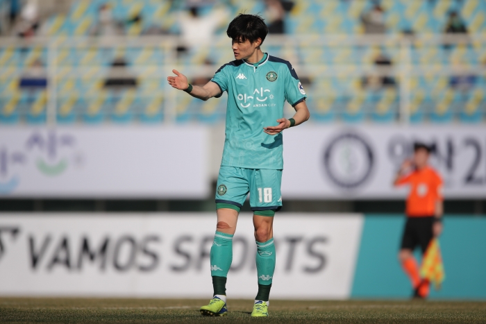안산 김륜도(1라운드 vs김천)ㅣ사진=한국프로축구연맹