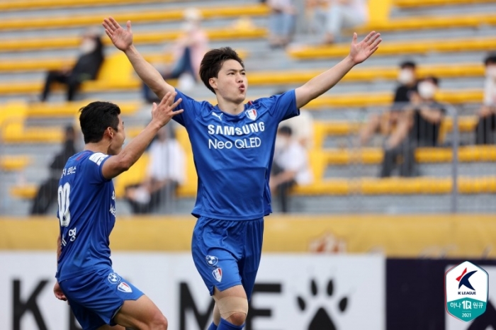 수원 삼성 김건희ㅣ사진=한국프로축구연맹