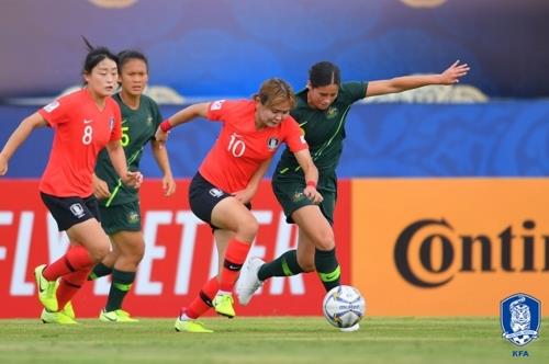 2019년 AFC U-19 여자 챔피언십 한국-호주의 3-4위 결정전 경기 모습ㅣAFC 제공.