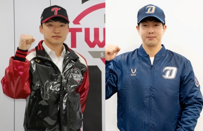 LG트윈스 유니폼을 입게된 박해민(왼쪽)과 NC다이노스와 계약한 박건우. (사진=각 구단)
