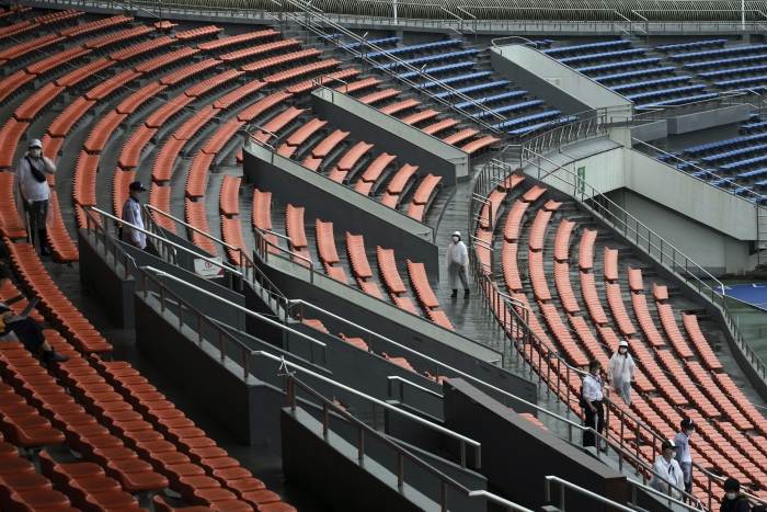 텅 빈 일본 고마자와 올림픽공원 경기장 (사진=AFP/연합뉴스)
