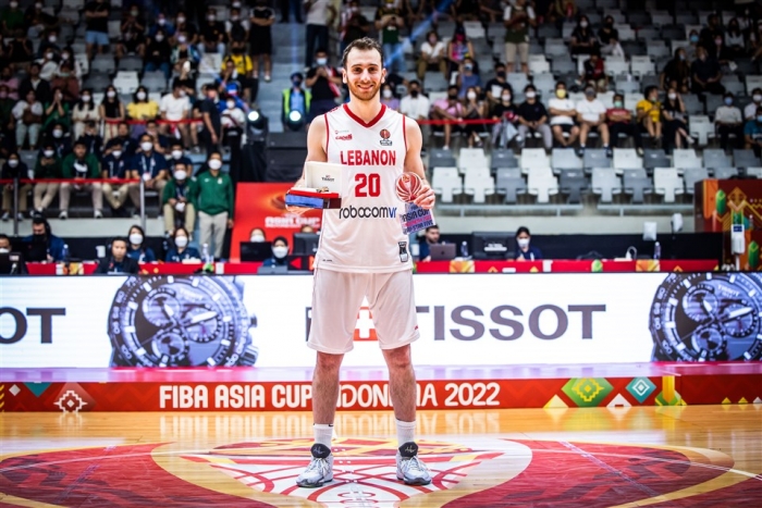 아시아컵 MVP와 베스트5에 선정된 와엘 아락지 (사진=FIBA)