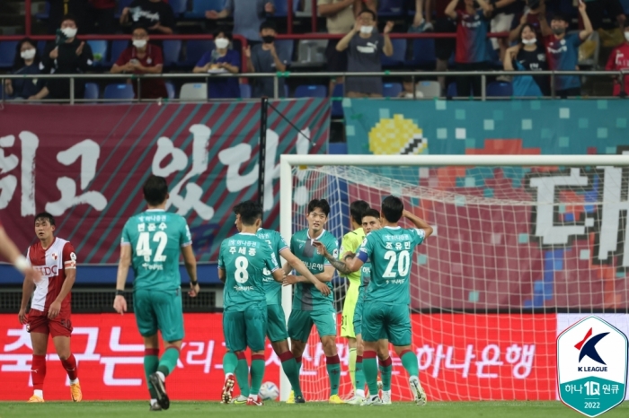 대전하나시티즌 선수들 (사진=한국프로축구연맹)