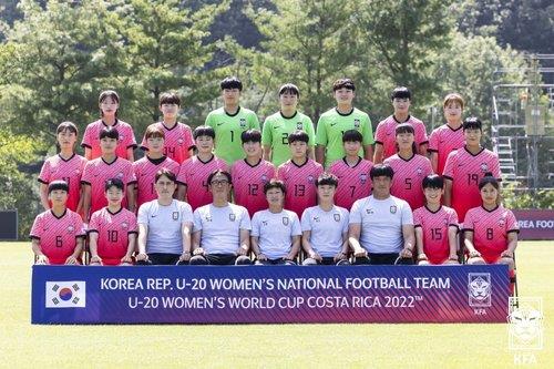 (사진=한국 U-20 여자 축구대표팀이 오는 12일 오전 11시 캐나다와 2022 코스타리카 U-20 여자 월드컵 조별리그 1차전을 치른다. / 대한축구협회)