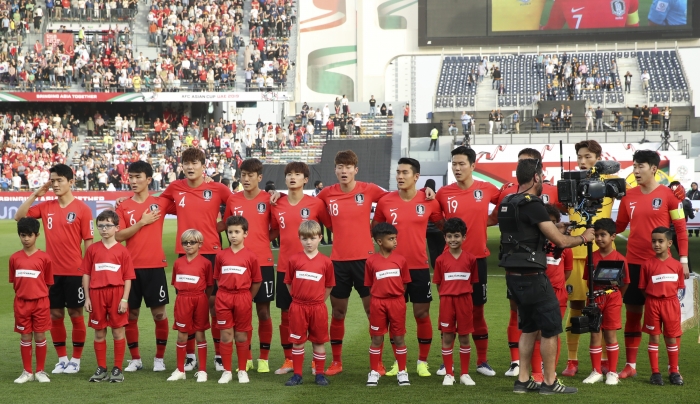 2019년 아시안컵 대회에 나선 한국 대표팀 선수들 (사진=연합뉴스)