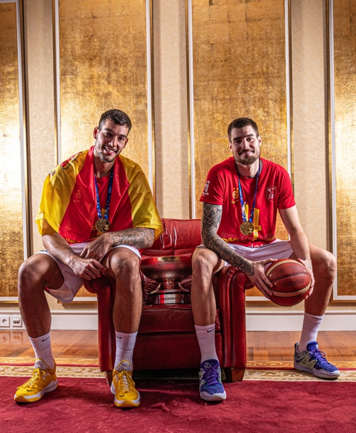 스페인의 주축으로 거듭한 윌리 에르난고메스(왼쪽)와 후안초 에르난고메스 (사진=FIBA)