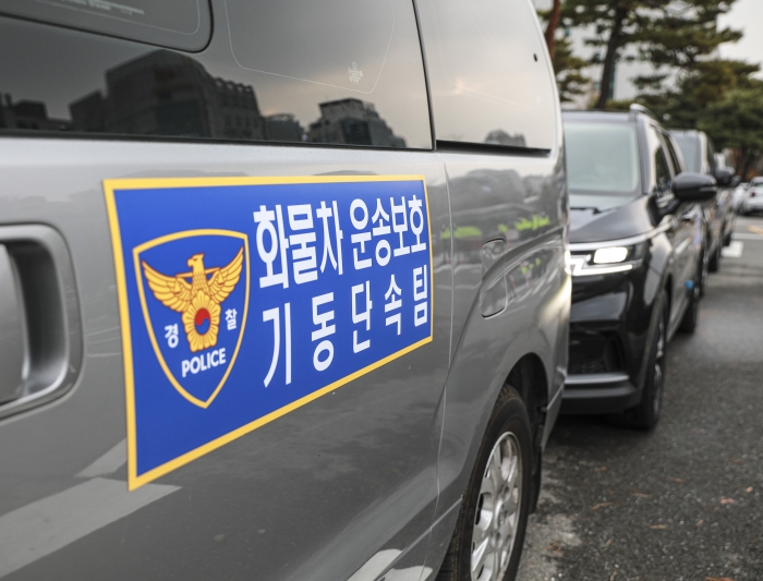 화물차 운송보호 기동단속팀 운영 모습(대전경찰청)