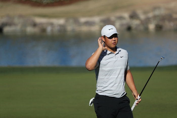 (사진=김주형인 남자 골프 세계 랭킹에서 개인 최고 순위인 13위에 올랐다. / AFP=연합뉴스)
