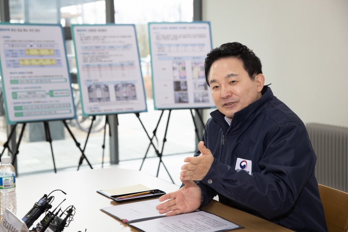 원희룡 국토교통부 장관이 공공임대 질적 혁신을 통한 공실 해소 의지를 표명하고 있다.