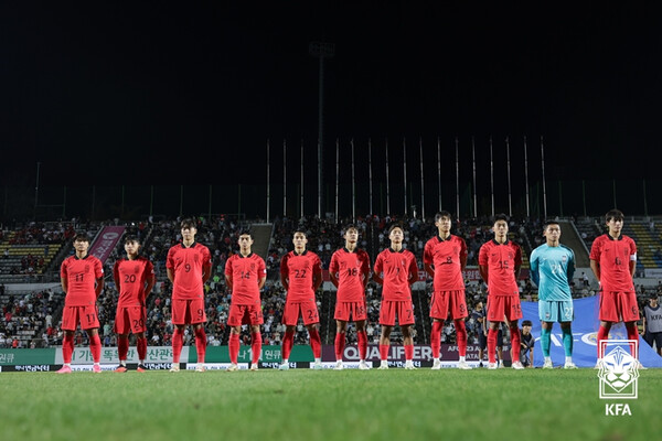 지난해 9월 U-23 아시안컵 예선 당시 올림픽대표팀. (사진=대한축구협회)