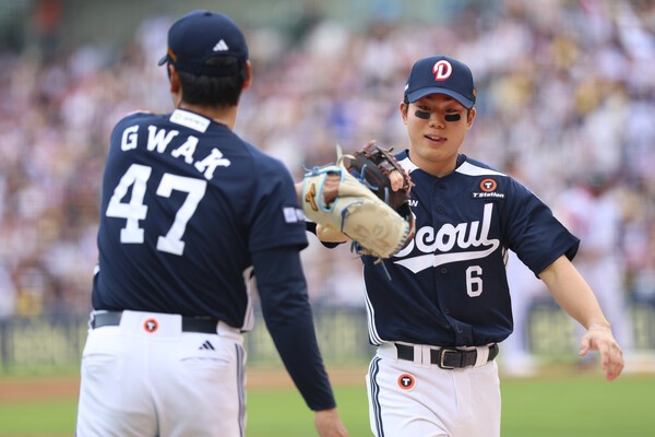 두산, '잠실라이벌전' LG에 6-5 <b>승리</b> 2연승...SSG·KIA 11회 혈투 끝 5-5 무...