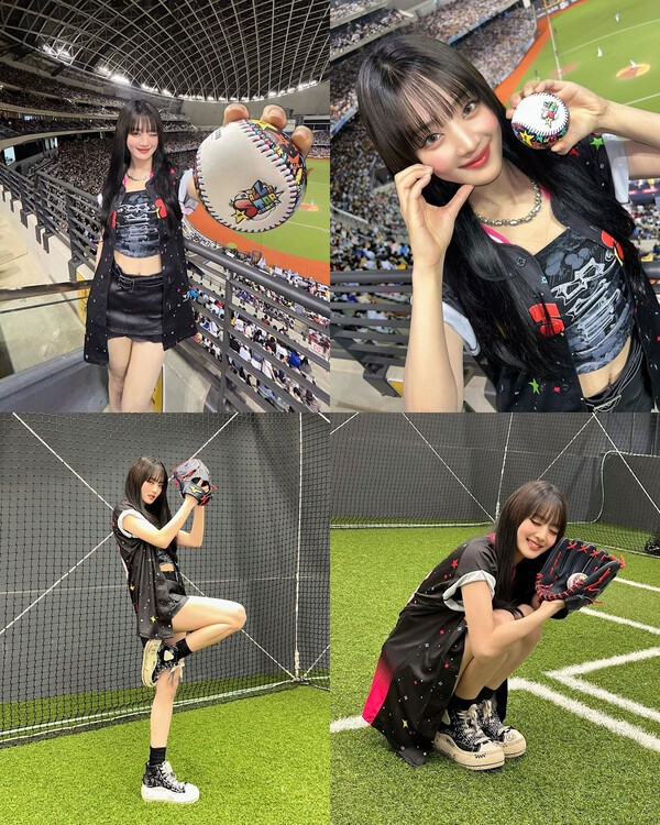 걸그룹 (여자)아이들 민니, CPBL 올스타전 시구로 대만 팬들 사로잡아! 팬 서비스 끝판왕 입증