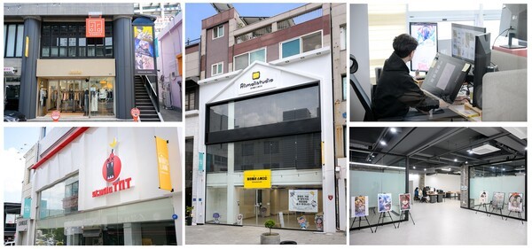 원도심 일대 공실에 애니·웹툰·출판 등 기업들이 입주를 시작했다[사진=순천시 제공]