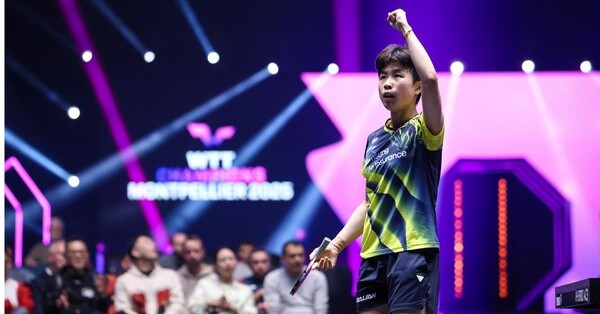 WTT 시리즈 경기에 나선 주천희 [WTT 인스타그램]