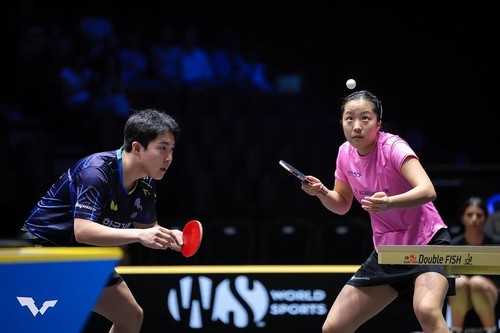 WTT 유럽 스매시에 나선 임종훈(왼쪽)과 신유빈 [WTT 인스타그램]