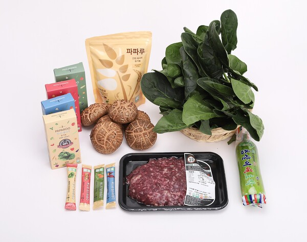 친환경농산물 꾸러미 지원사업(품목 예시)[사진=전남도 제공]