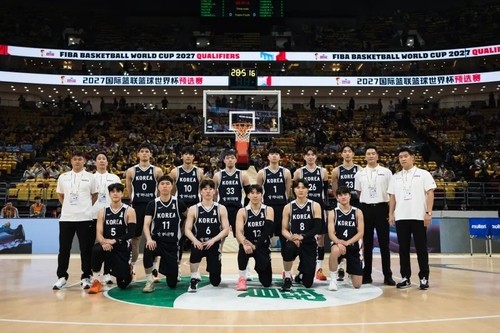 <b>이현중</b> 33점 폭발, 한국 남자농구 중국 꺾고 월드컵 예선 순항