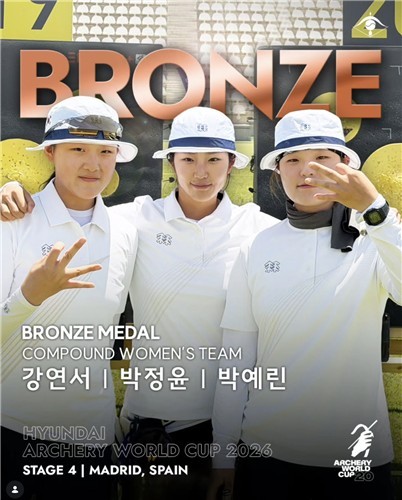 여자 컴파운드 양궁, 현대 월드컵 4차 단체전 동메달